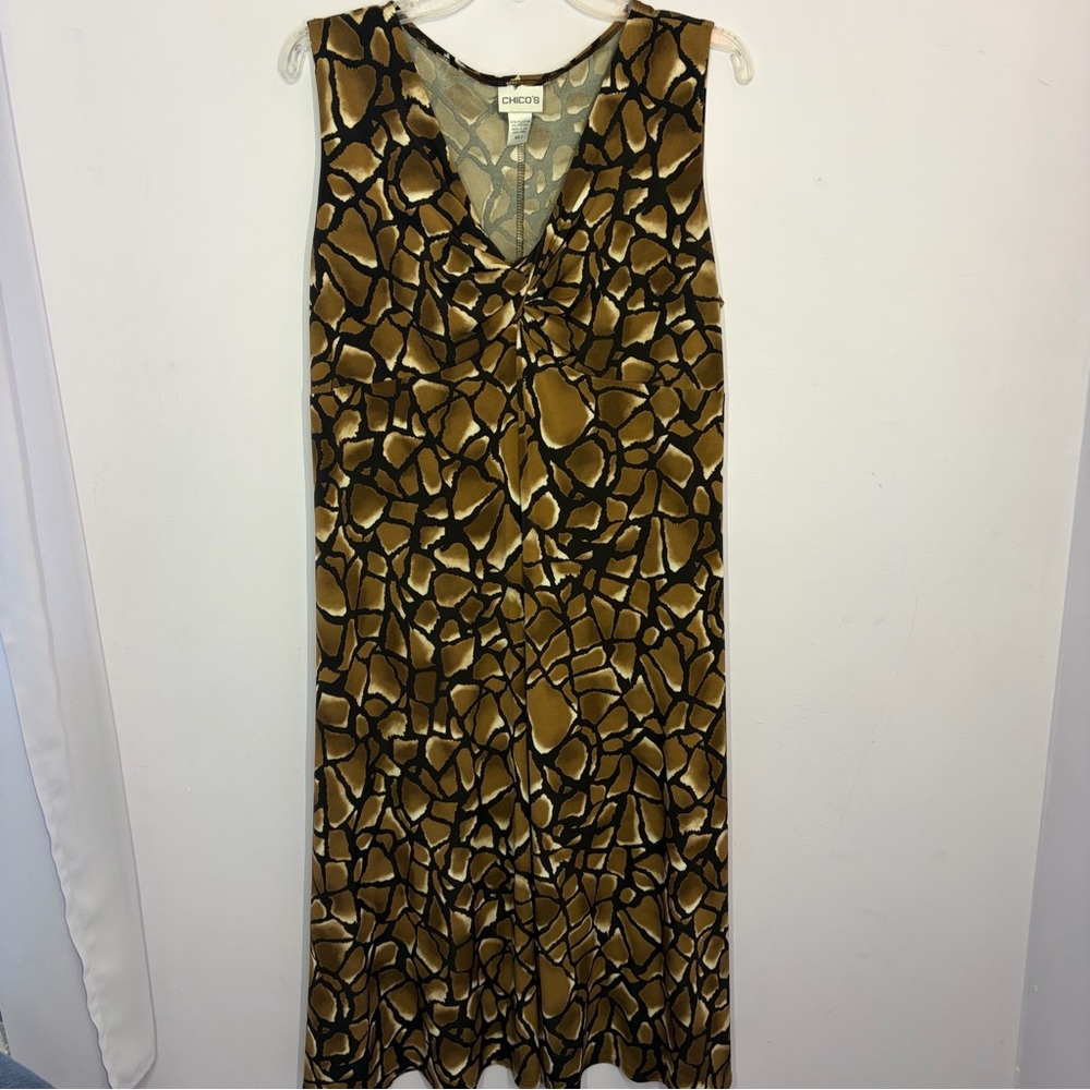 Chico's Brown and Black Dress, EUC, Size3(XL) - Picture 8 of 10